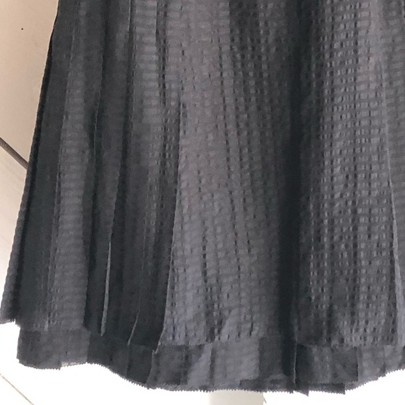 Textured Black Strapless Cocktail Dress - Picture 6 of 10